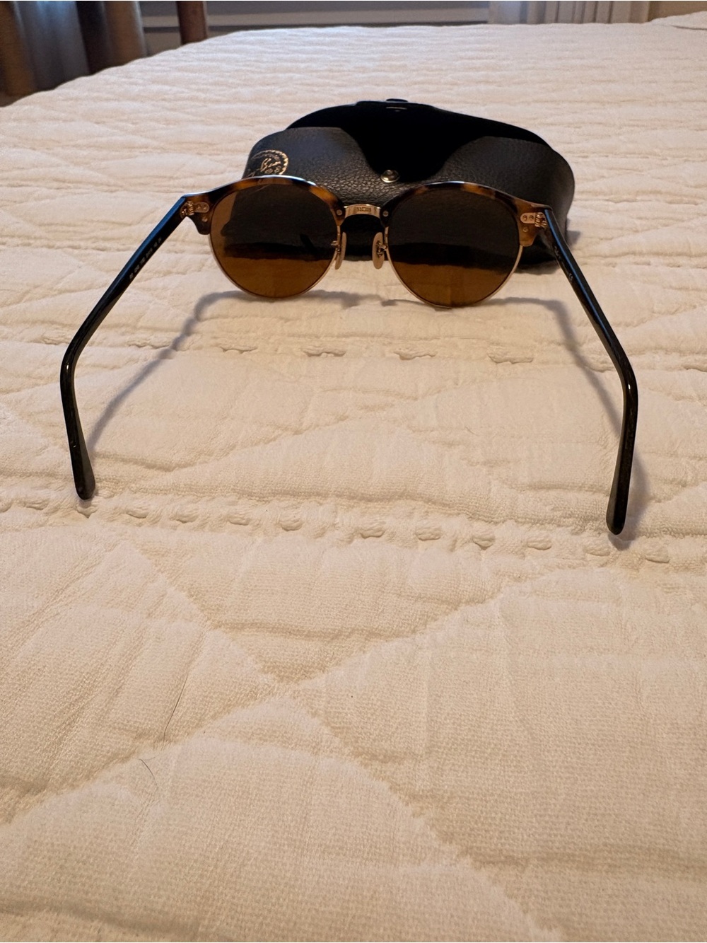 Ray-Ban Clubround in Tortoise Clubmaster Rounded - Picture 3 of 4